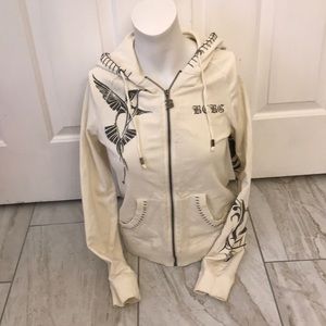 BCBG Hooded zip Jacket size Small, Hoodie